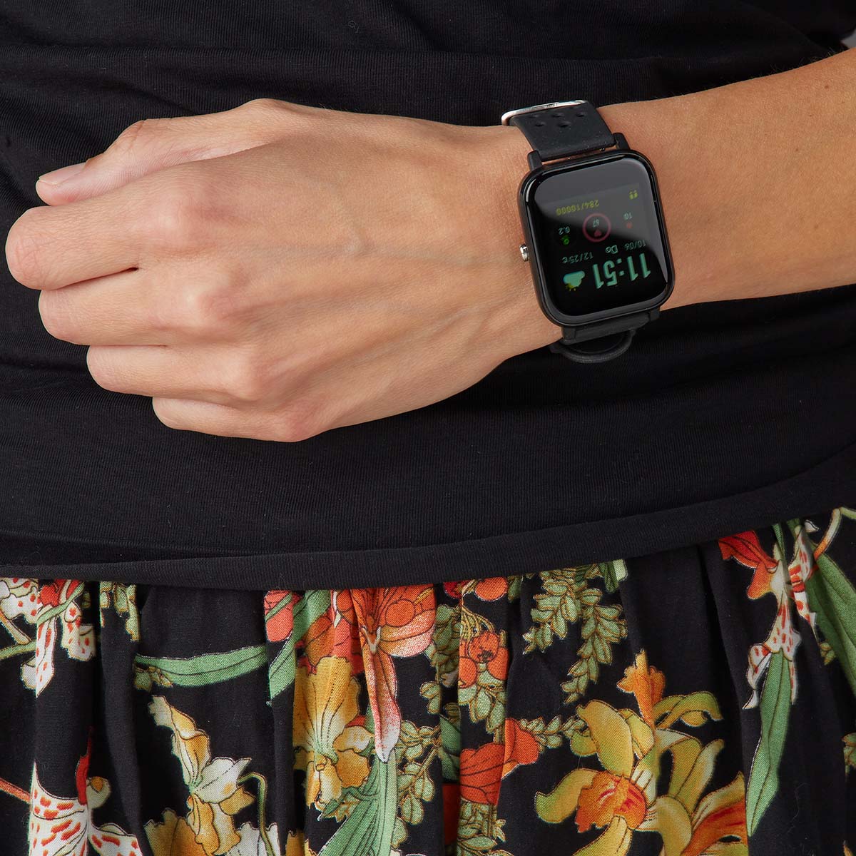 Smartwatch Armbanduhr Uhr LCD IP68 schwrz jetzt kaufen - Aktionskönig