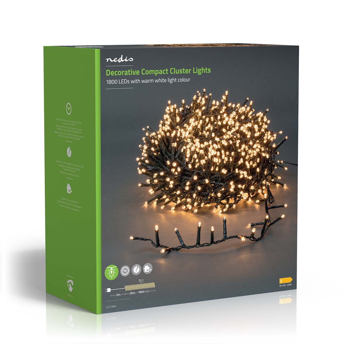 Lichterkette LED-Bündel kompakt 1800LEDs 36m jetzt kaufen - Aktionskönig