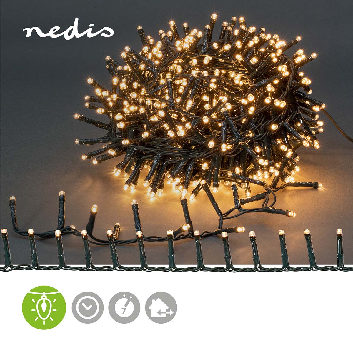 Lichterkette LED-Bündel kompakt 400 LEDs 8m jetzt kaufen - Aktionskönig