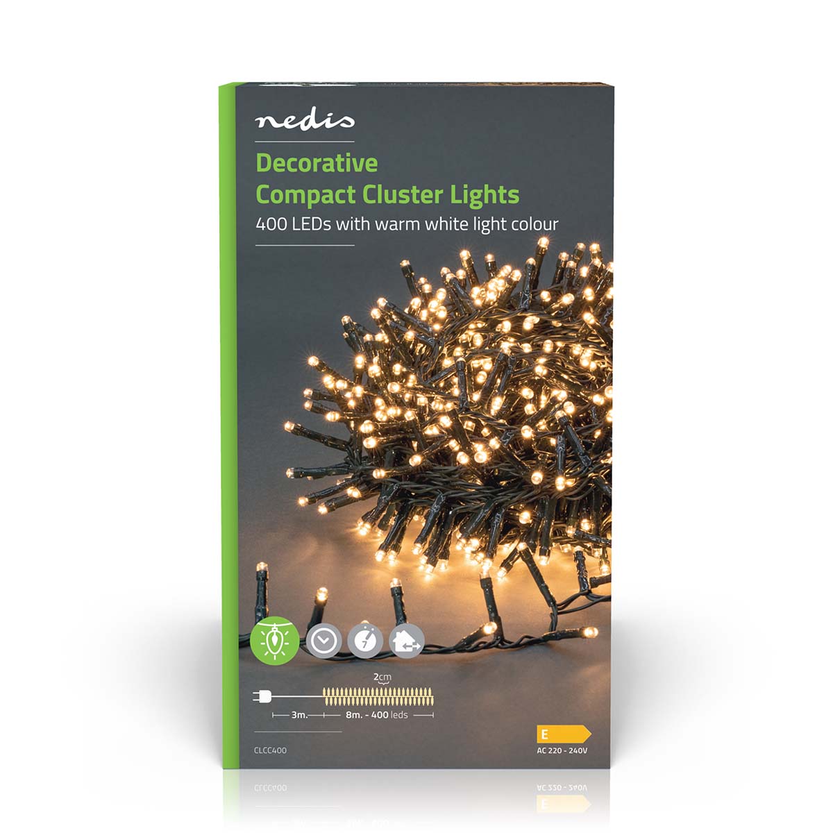 Lichterkette LED-Bündel kompakt 400 LEDs 8m jetzt kaufen - Aktionskönig