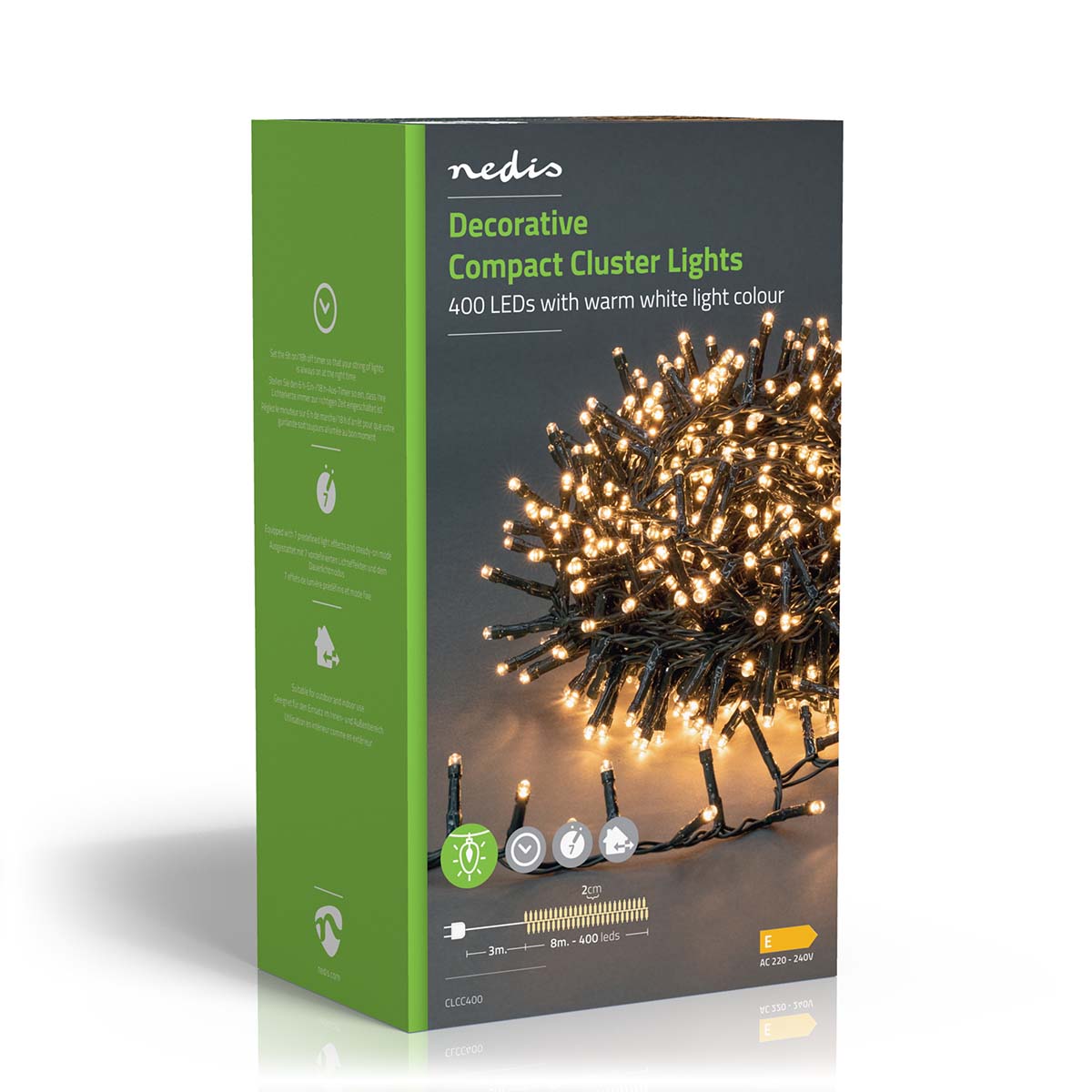 Lichterkette LED-Bündel kompakt 400 LEDs 8m jetzt kaufen - Aktionskönig