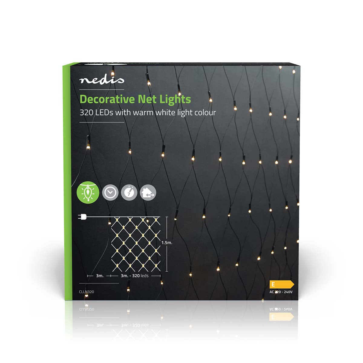 Lichterkette Netz warmw 320 LEDs 3x1,5m jetzt kaufen - Aktionskönig
