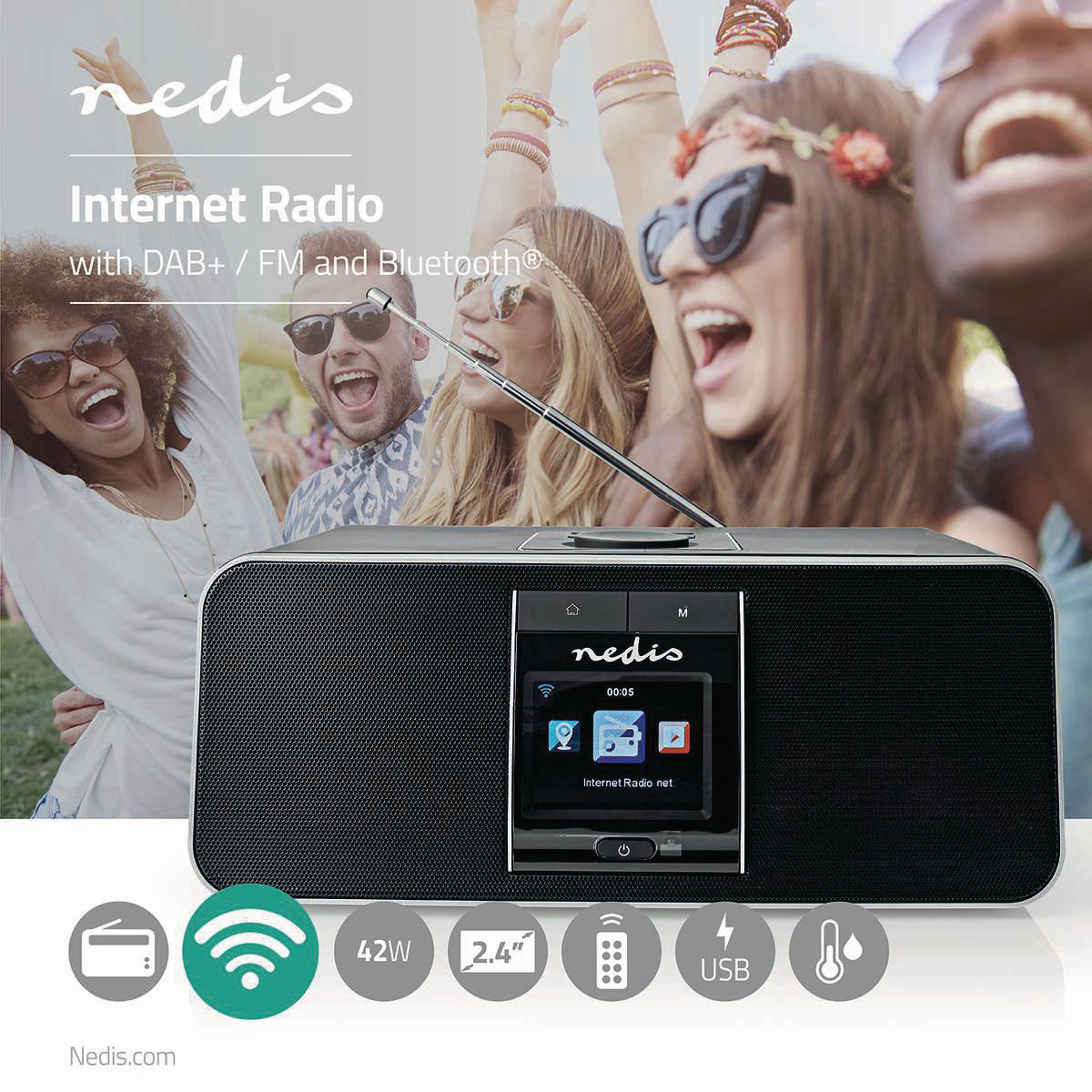 Internetradio Bluetooth Wi-Fi DAB+ FM 42W jetzt kaufen - Aktionskönig