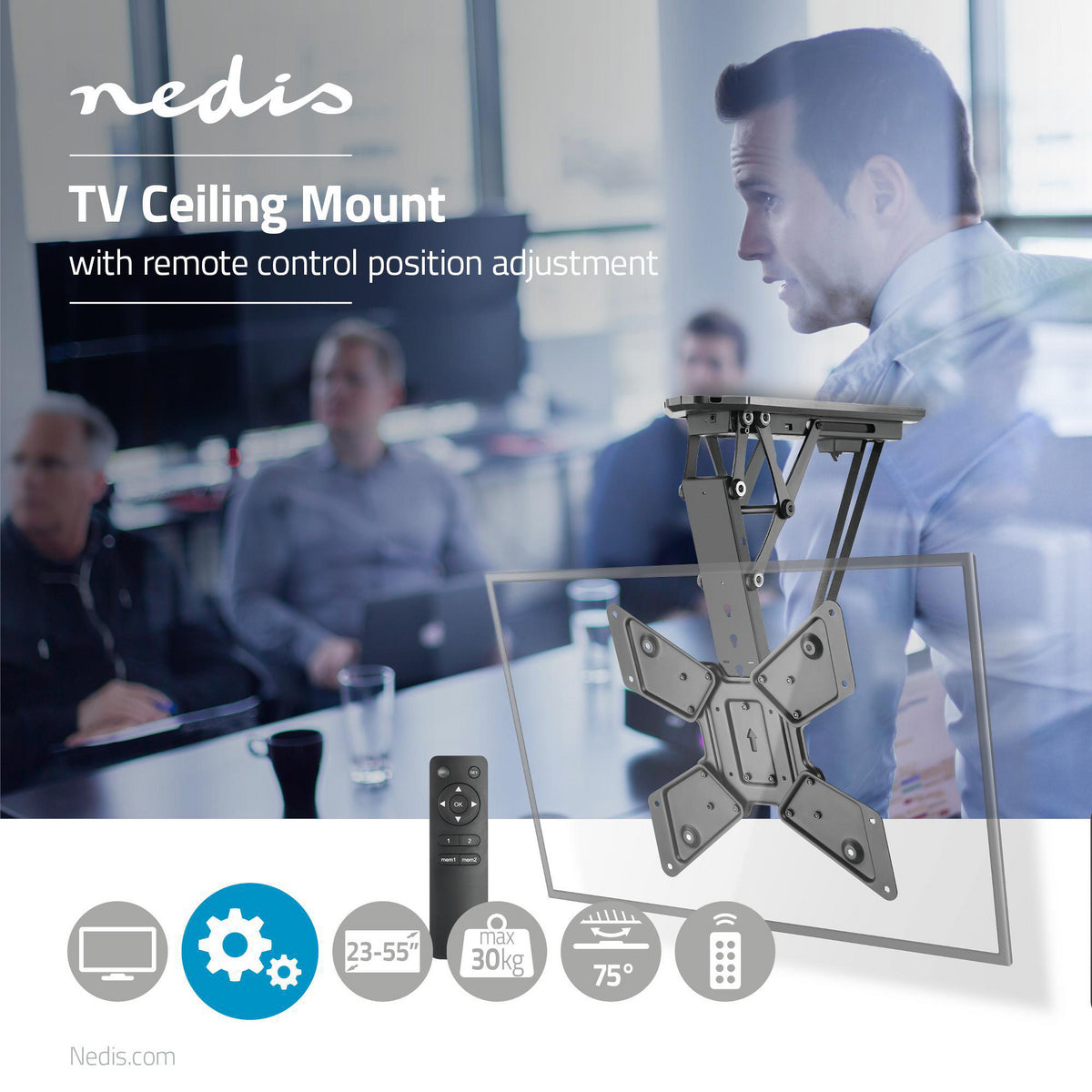Motorisierte TV-Deckenhalterg 23-55" 30kg jetzt kaufen - Aktionskönig