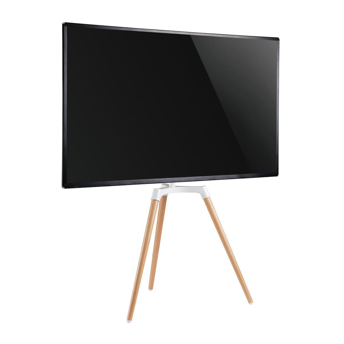TV Bodenständer 50-65" Skandinavisches Design drehbar weiß jetzt kaufen - Aktionskönig