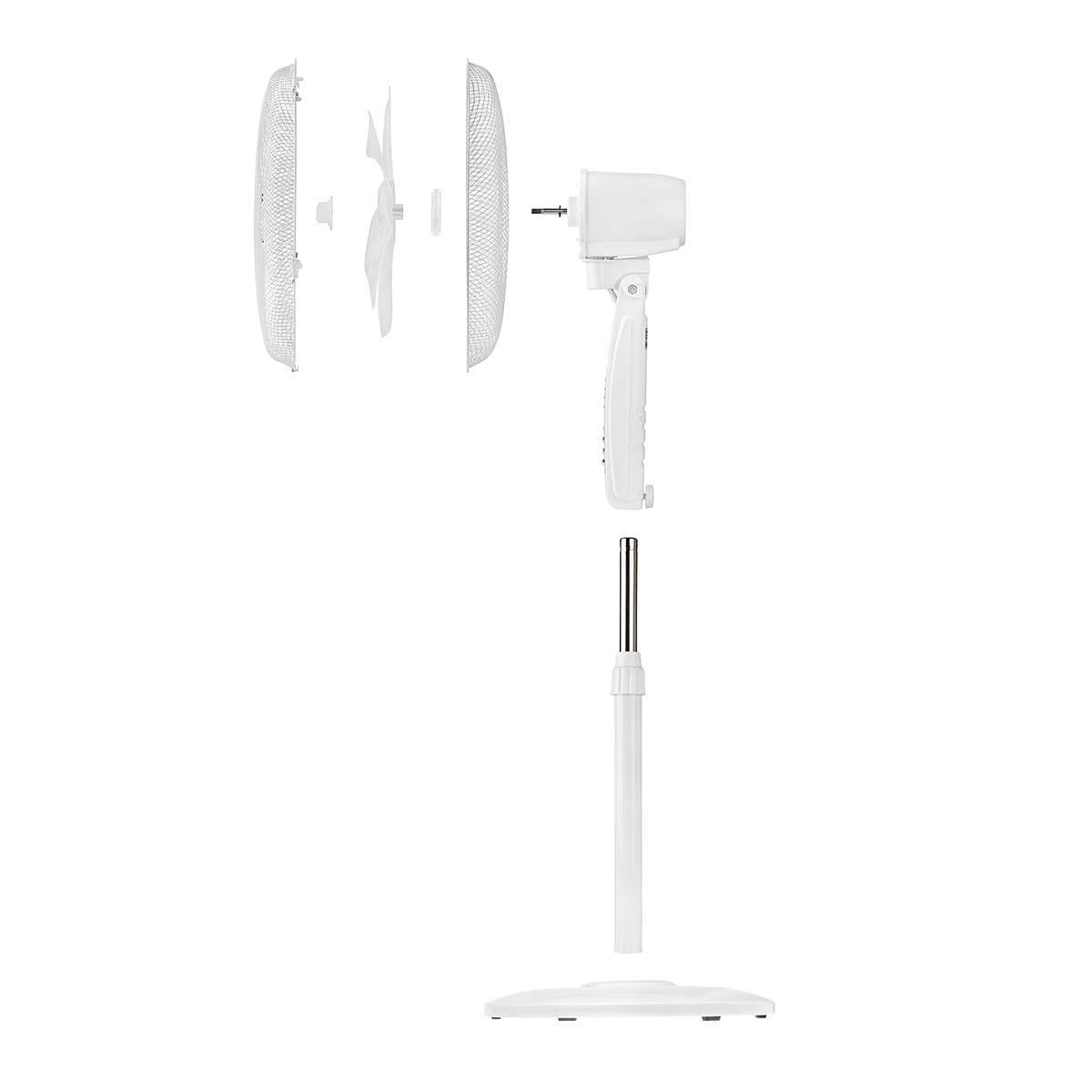 Lüfter, Wi-Fi, 400 mm, Verstellbare Höhe, automatisch drehend, 3-Geschwindigkeitsstufen, Timer, SmartLife Android™ / IOS