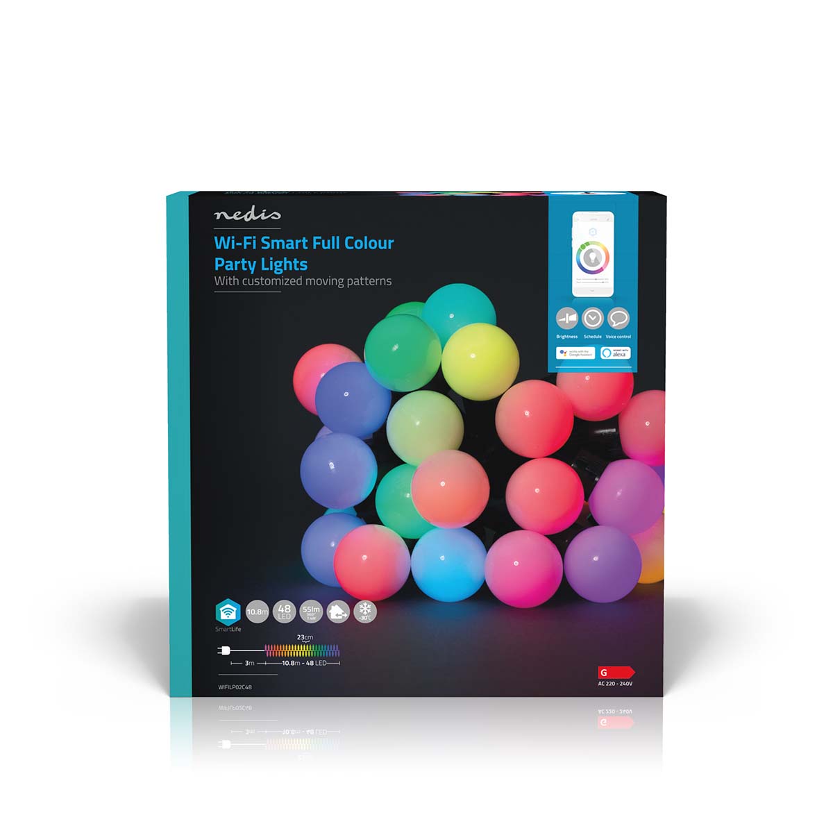LED-Party-Lichterkette RGB 48 LEDs 10,8m jetzt kaufen - Aktionskönig