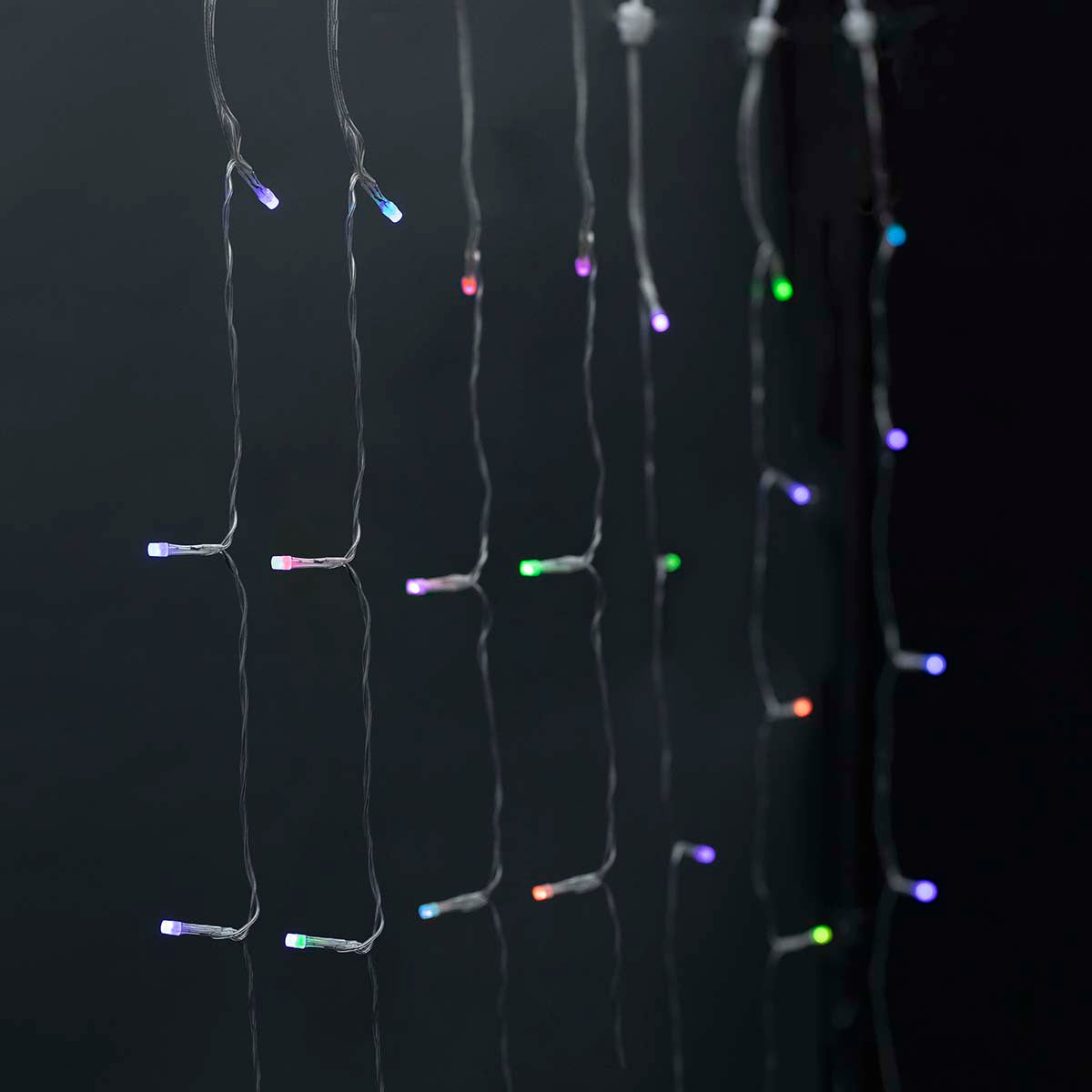 LED-Lichterkette Vorhang RGB 180 LEDs 3m jetzt kaufen - Aktionskönig