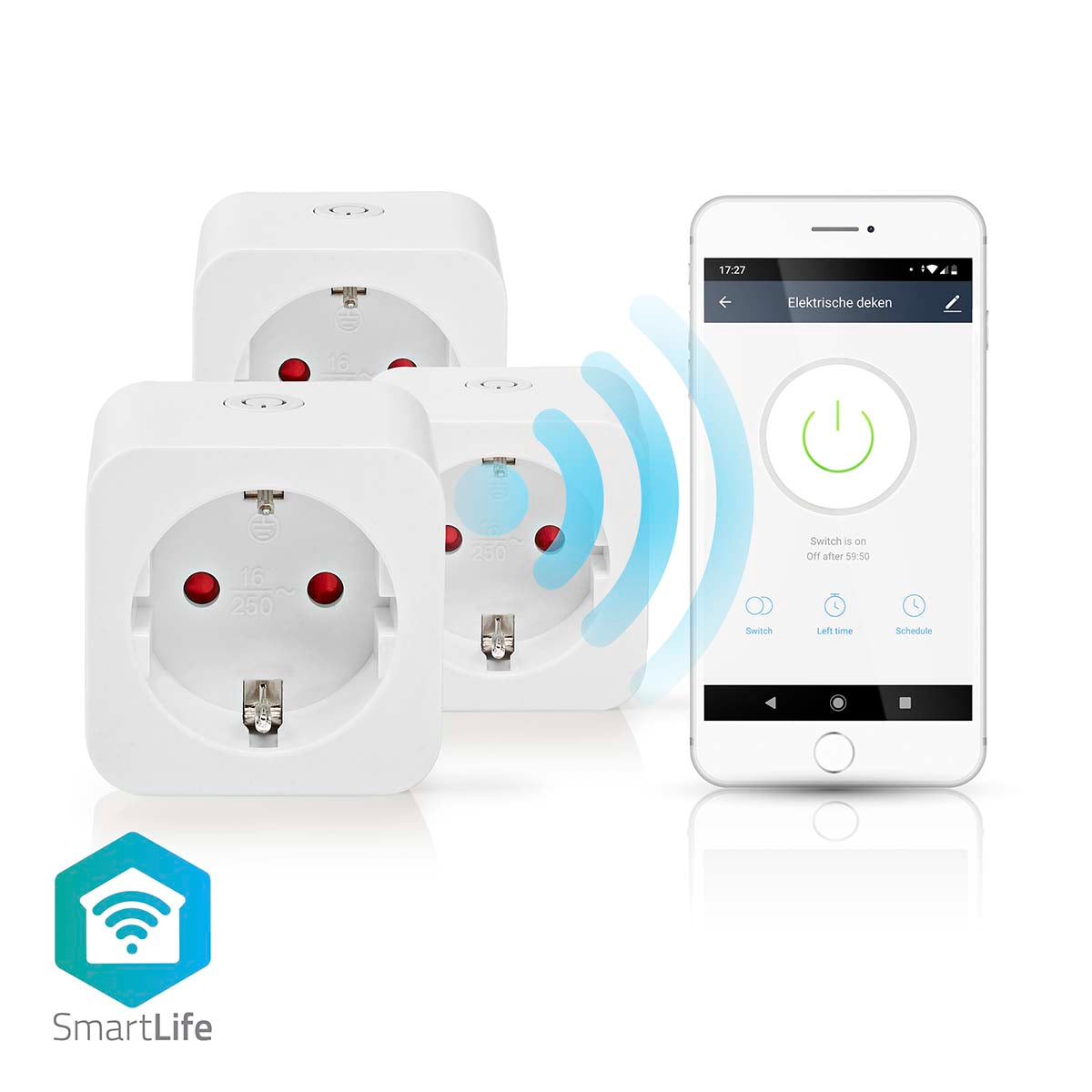 Smart schaltbare Steckdose 3680 Wi-Fi 3er jetzt kaufen - Aktionskönig