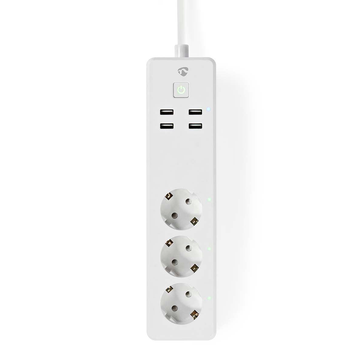 SmartLife Steckdosenleiste Mehrfachstecker schaltbar Stromverbrauch Strom sparen, Wi-Fi, 3 x Schutzkontakt (CEE 7/3) / 4 x USB, 16 A, 3680 W, Kabel1,8m, -10 bis +40°C, Android™ / IOS