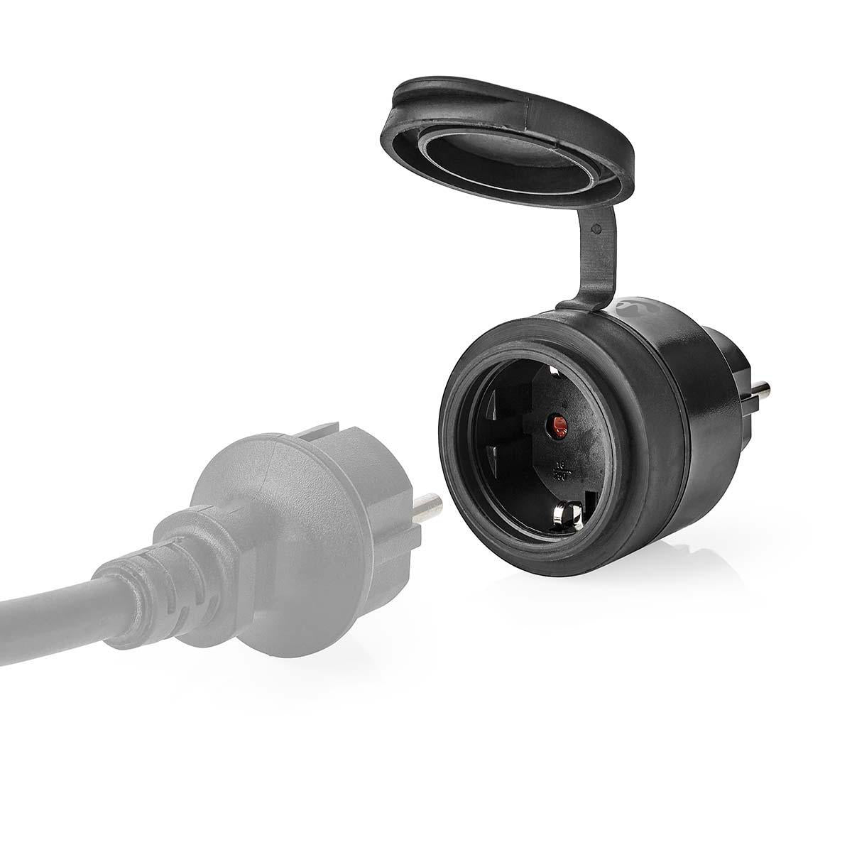 Smart Stecker zum Geräte ein- und ausschalten Stromsparen Strom sparen| Wi-Fi, IP44, 3680 W, Schutzkontakt / Typ F (CEE 7/7), -5 bis +40°C, SmartLife Android™ / IOS