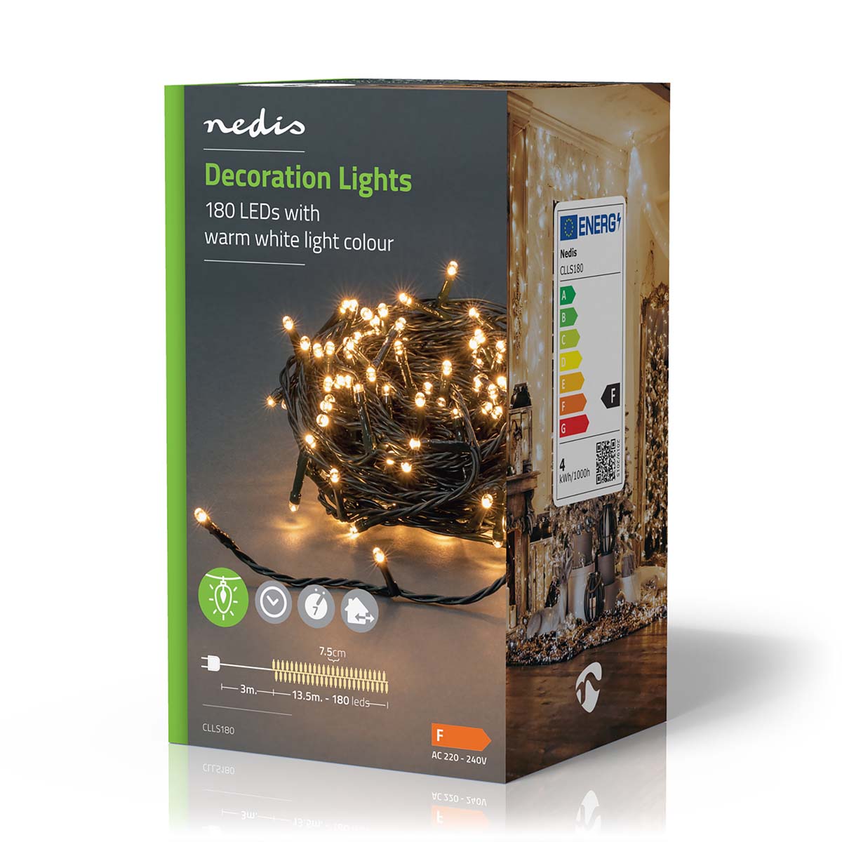 LED-Lichterkette warmweiss 180 LEDs 13,5m jetzt kaufen - Aktionskönig