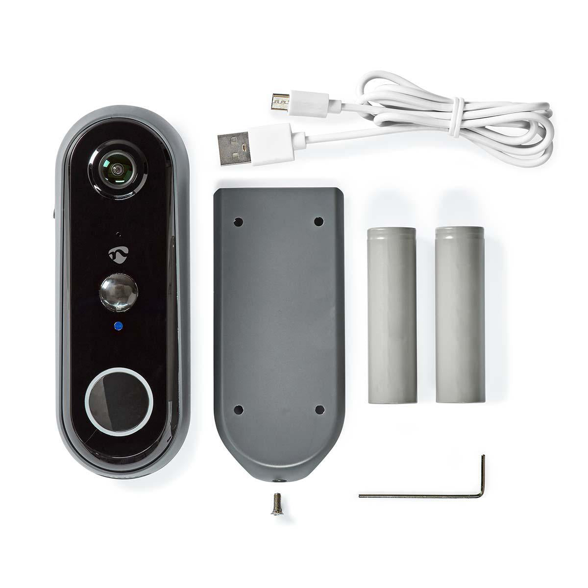 Video-Türsprechanlage, Wi-Fi, Batteriebetrieben, SmartLife Android™ / IOS, Full HD 1080p, Cloud Speicher (optional) / microSD (nicht enthalten), IP54, mit Bewegungssensor, Nachtsicht