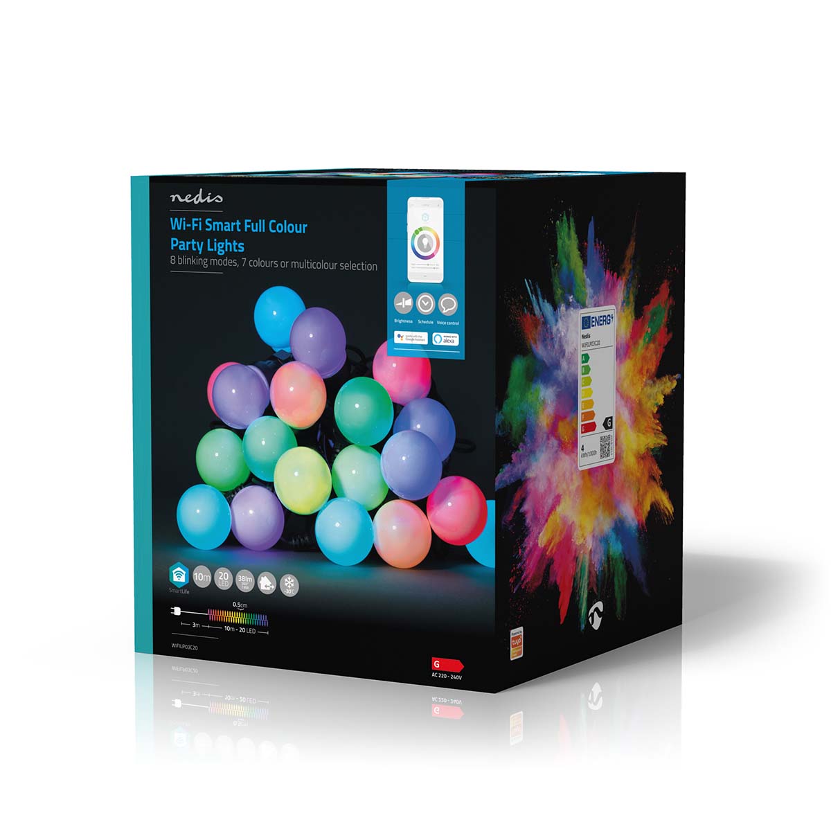 LED-Party-Lichterkette RGB 20 LEDs 10m jetzt kaufen - Aktionskönig