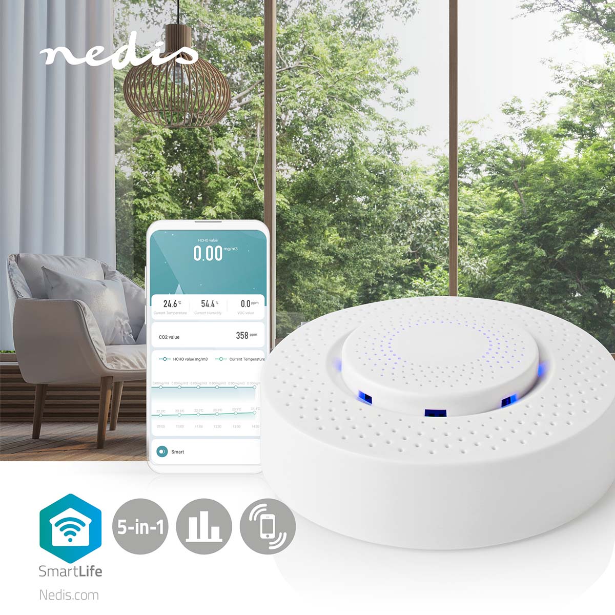 SmartLife Luftqualitätsmonitor VOC, CO2 jetzt kaufen - Aktionskönig